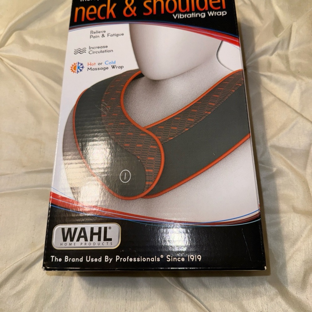 Wahl Black and Orange Vibrating Neck Wrap
